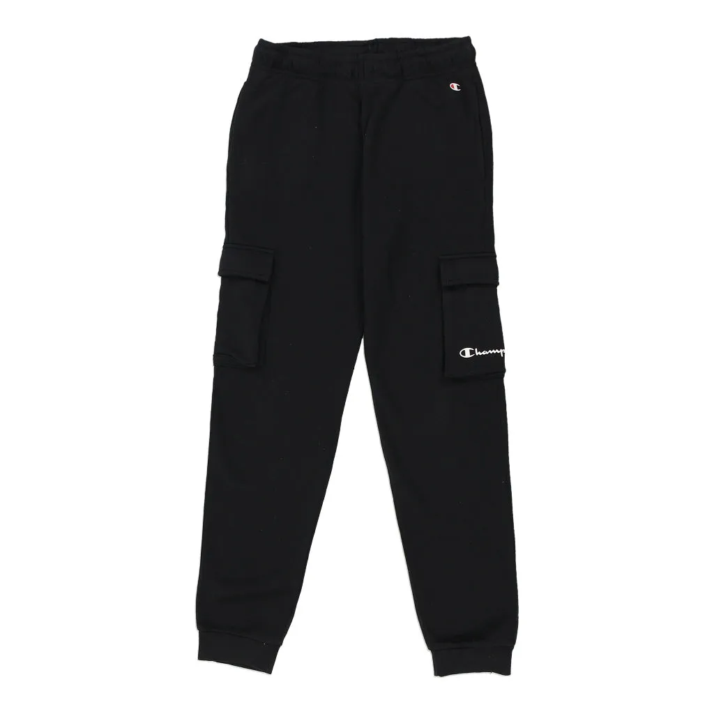 Age 11-12 Champion Joggers - Large Black Cotton