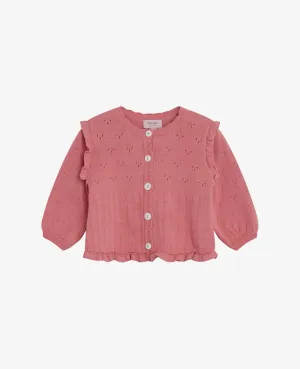 BABY 12GG ORGANIC COTTON CARDIGAN