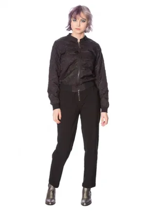 Banned Apparel - Black Lava Bomber Jacket