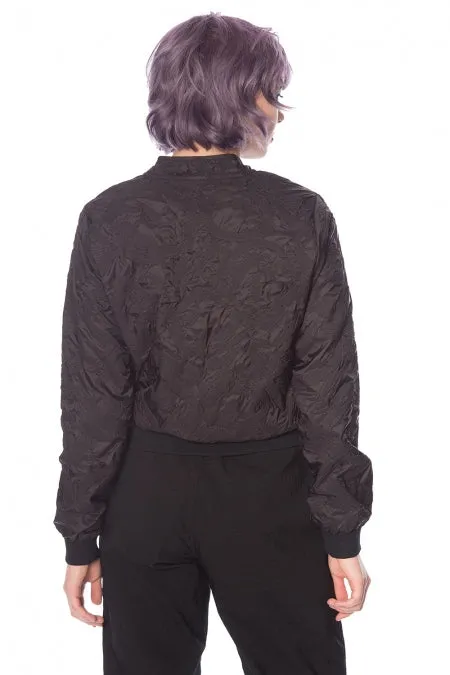 Banned Apparel - Black Lava Bomber Jacket