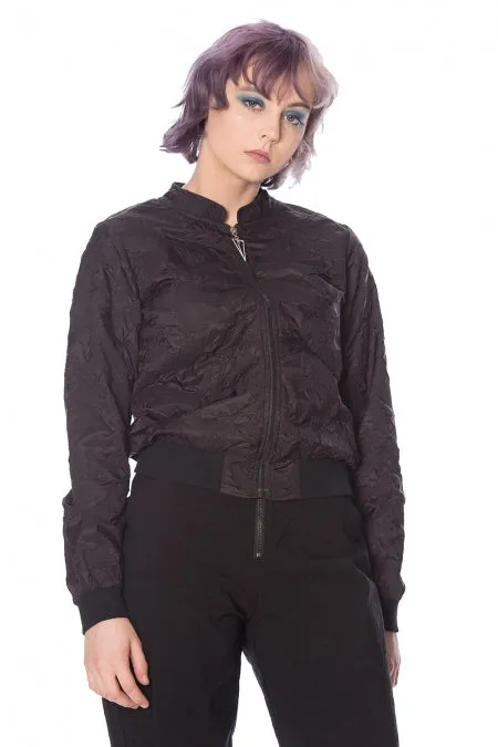 Banned Apparel - Black Lava Bomber Jacket