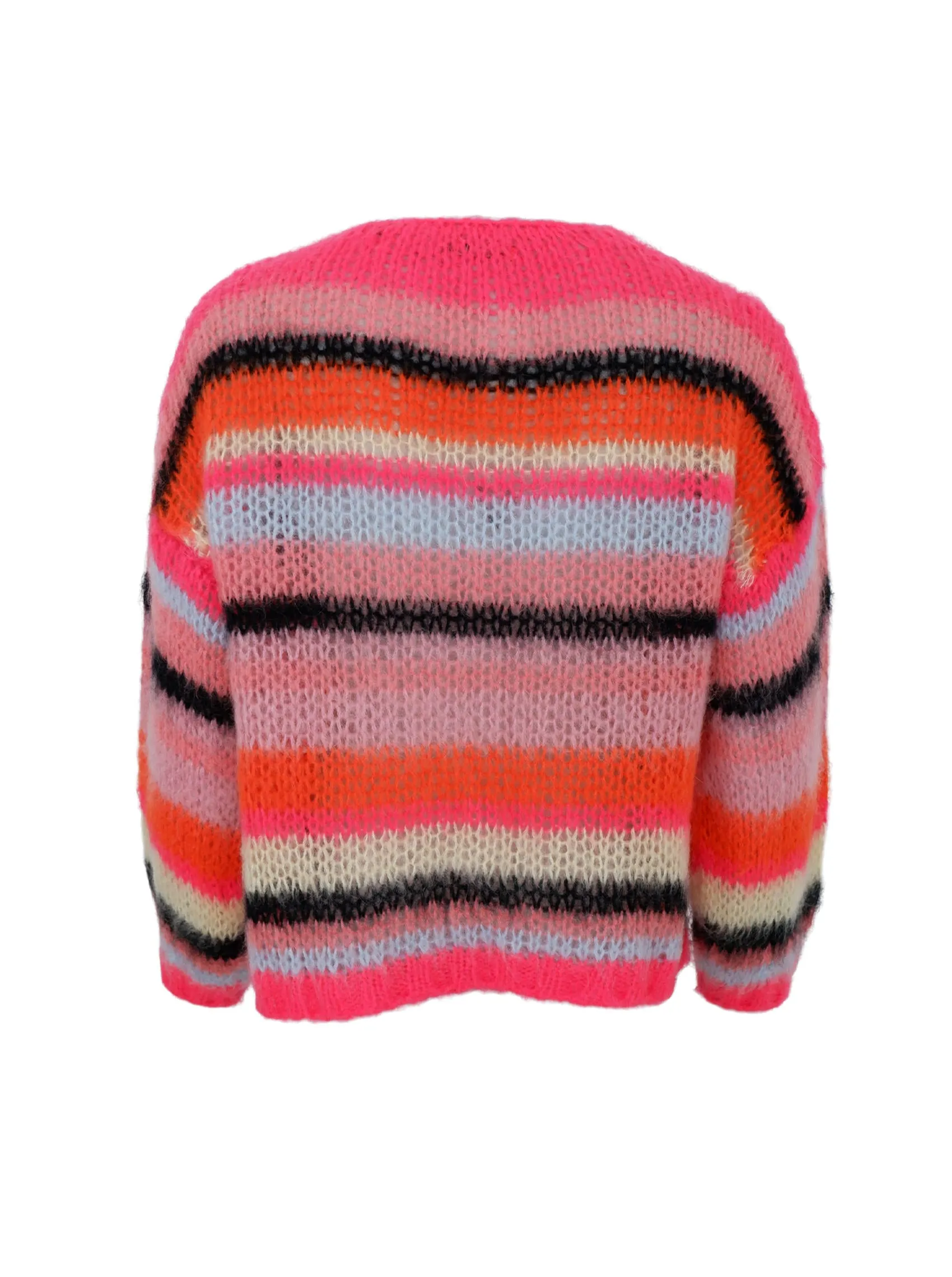 BCADELIN multi striped cardigan - Bright Pink
