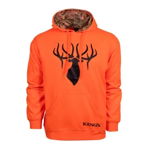 Blaze Orange Poly Hoodie by Kings Camo