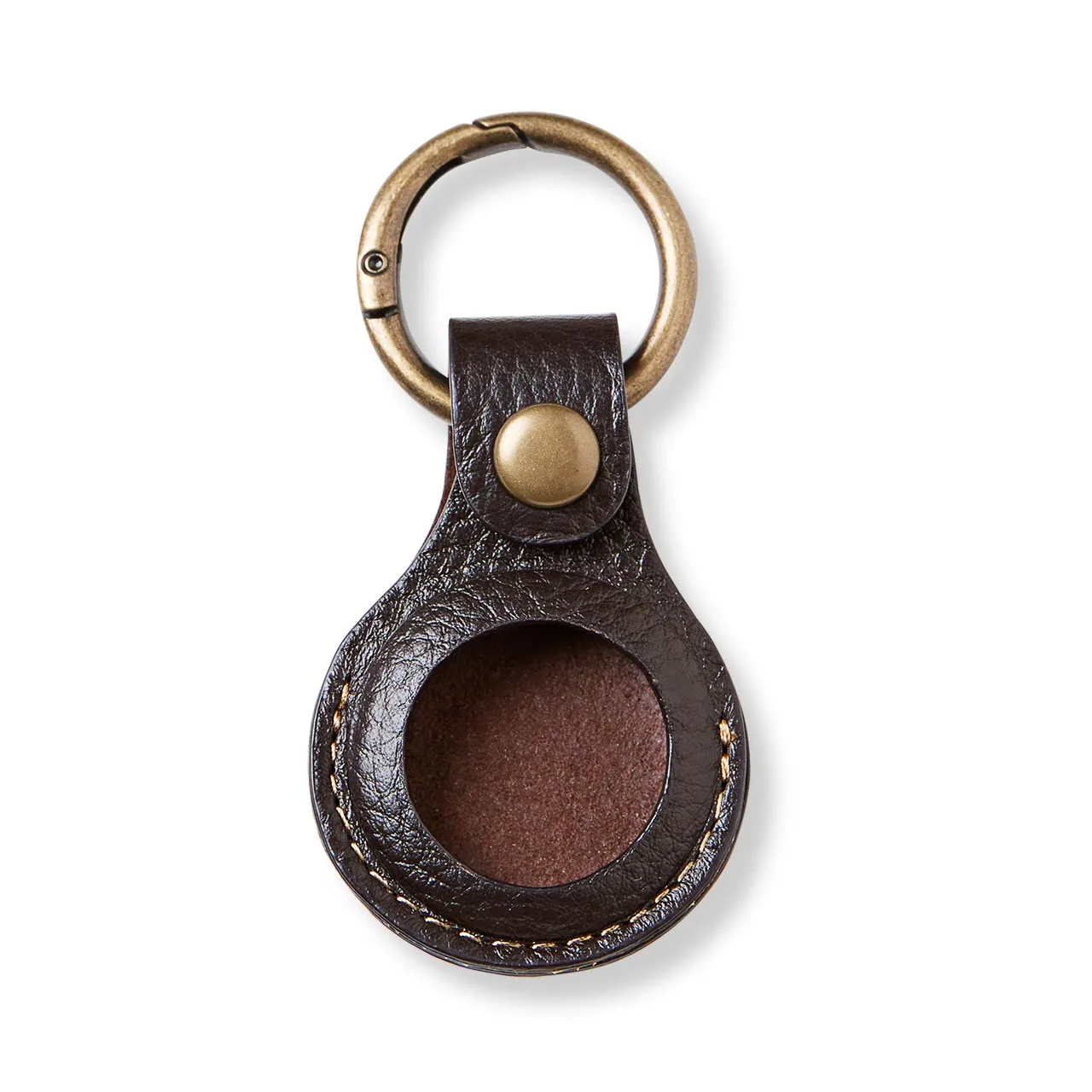 Bomber Jacket Leather AirTag Key Fob