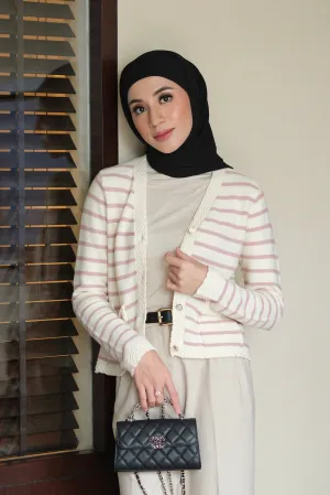 Candy Cardy - Tea Rose - Cardigan Stripe Wanita -  KW1702600
