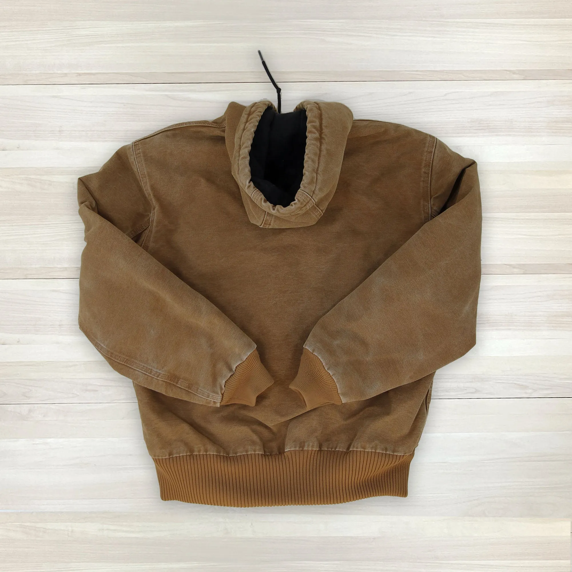 Carhartt J130 211 Brown Sandstone Active Jacket Quilted Flannel Lined Small