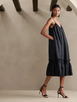 Charlize Linen Midi Dress