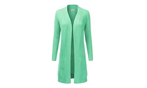 CIELO Women's Long Sleeve Sweater Duster Cardigan