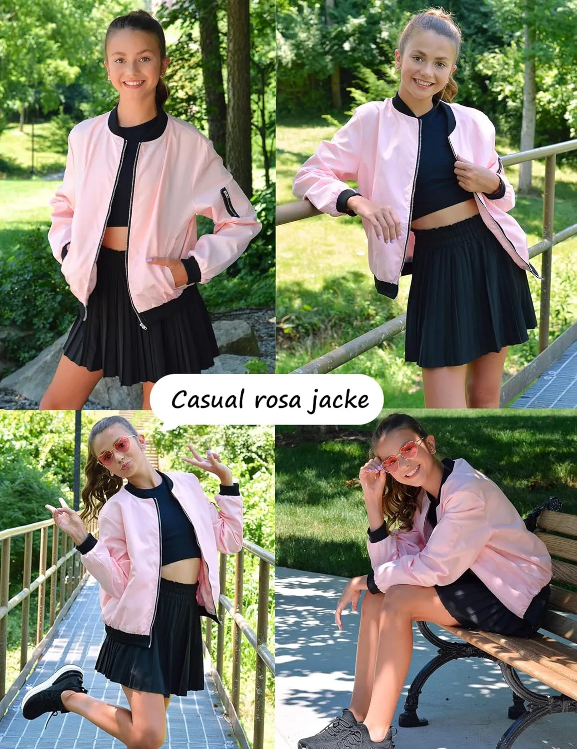 (DE Only) Zeagoo Women¡¯s Bomber Jacket, Short Blouson Jacket