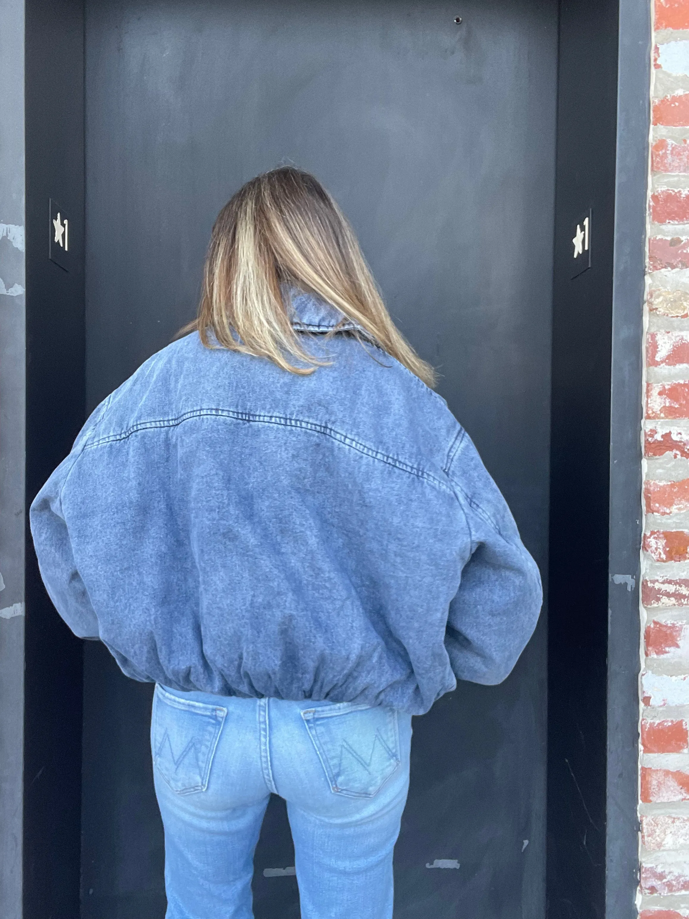 Denim Bomber Jacket