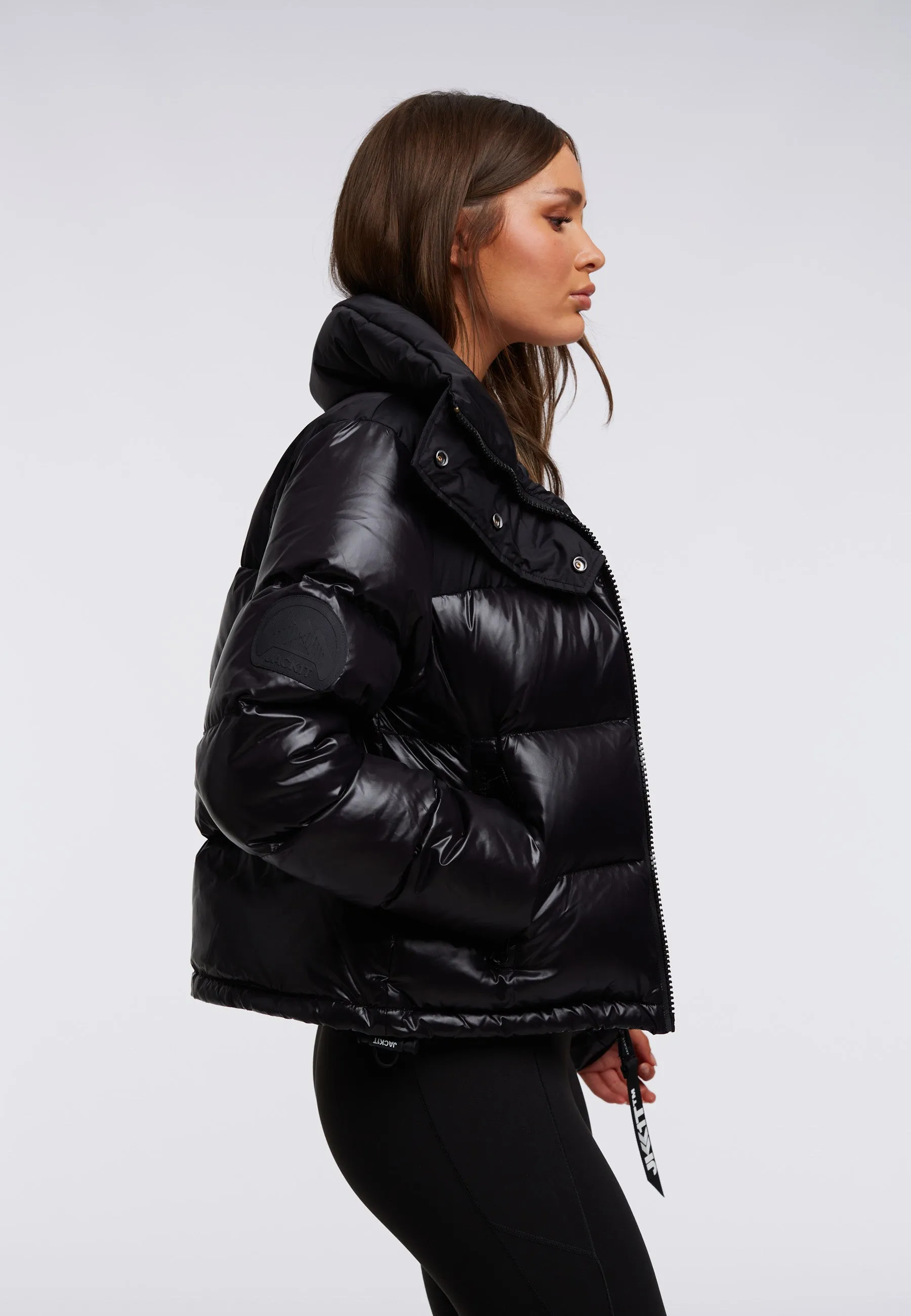 Diamond Down Alps Slick Crop Jacket
