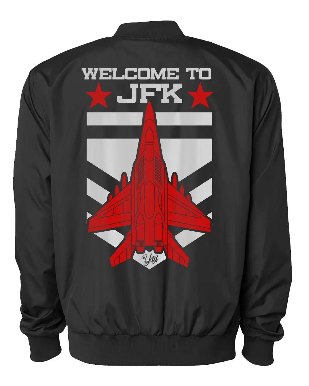 Diamond YAY JFK JET 2 Bomber Jacket (Black)