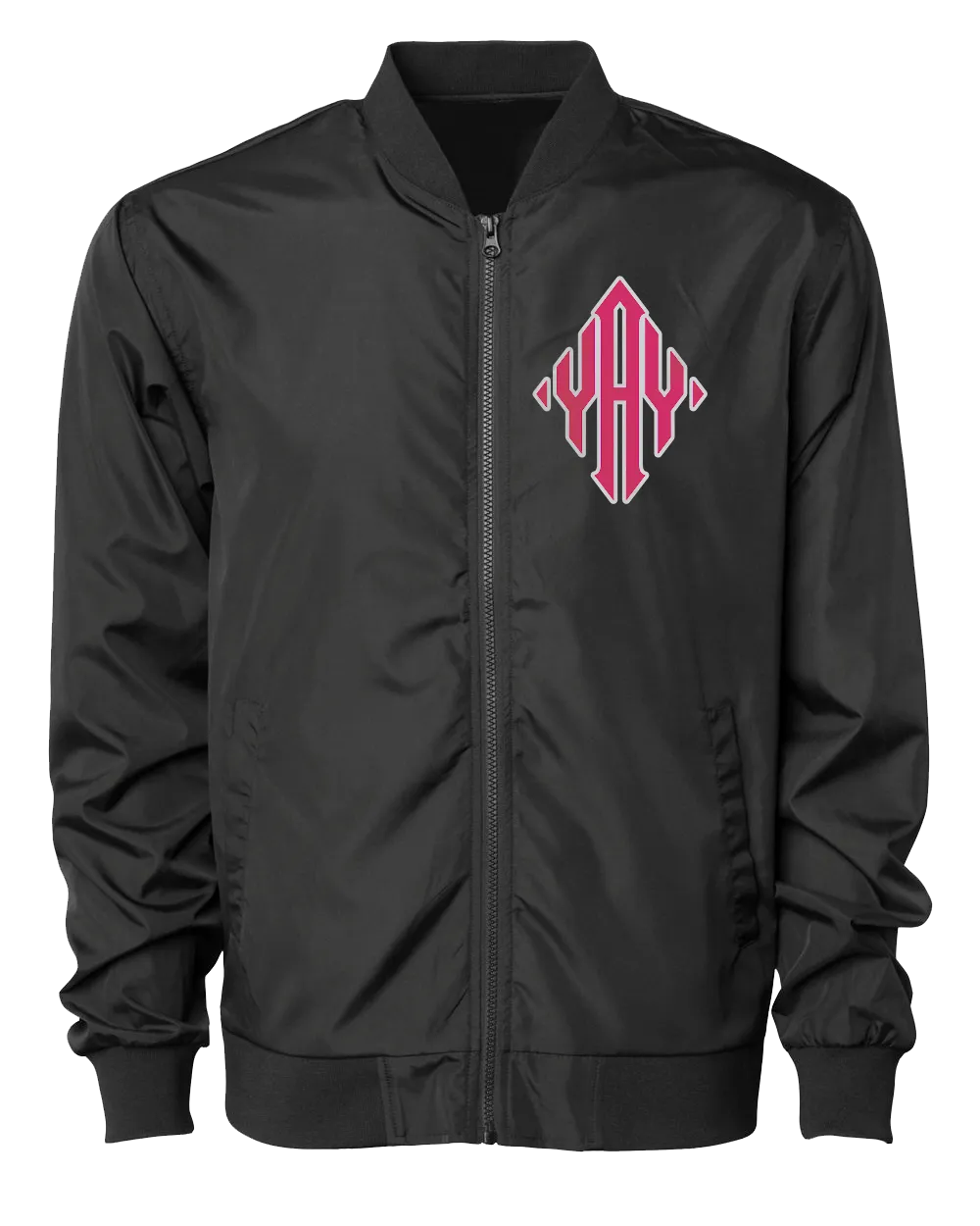 Diamond YAY JFK JET 2 Bomber Jacket (Black)