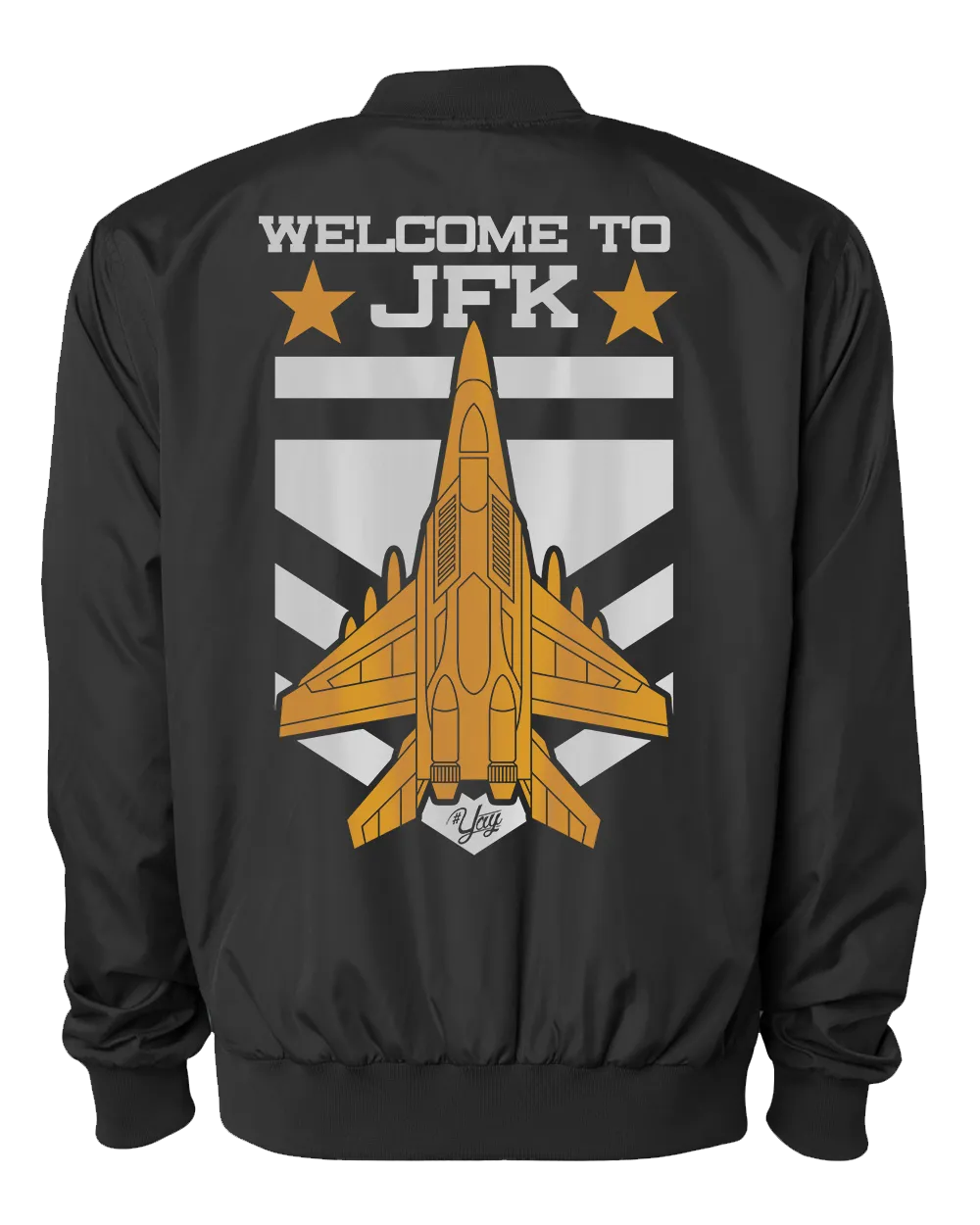 Diamond YAY JFK JET 2 Bomber Jacket (Black)