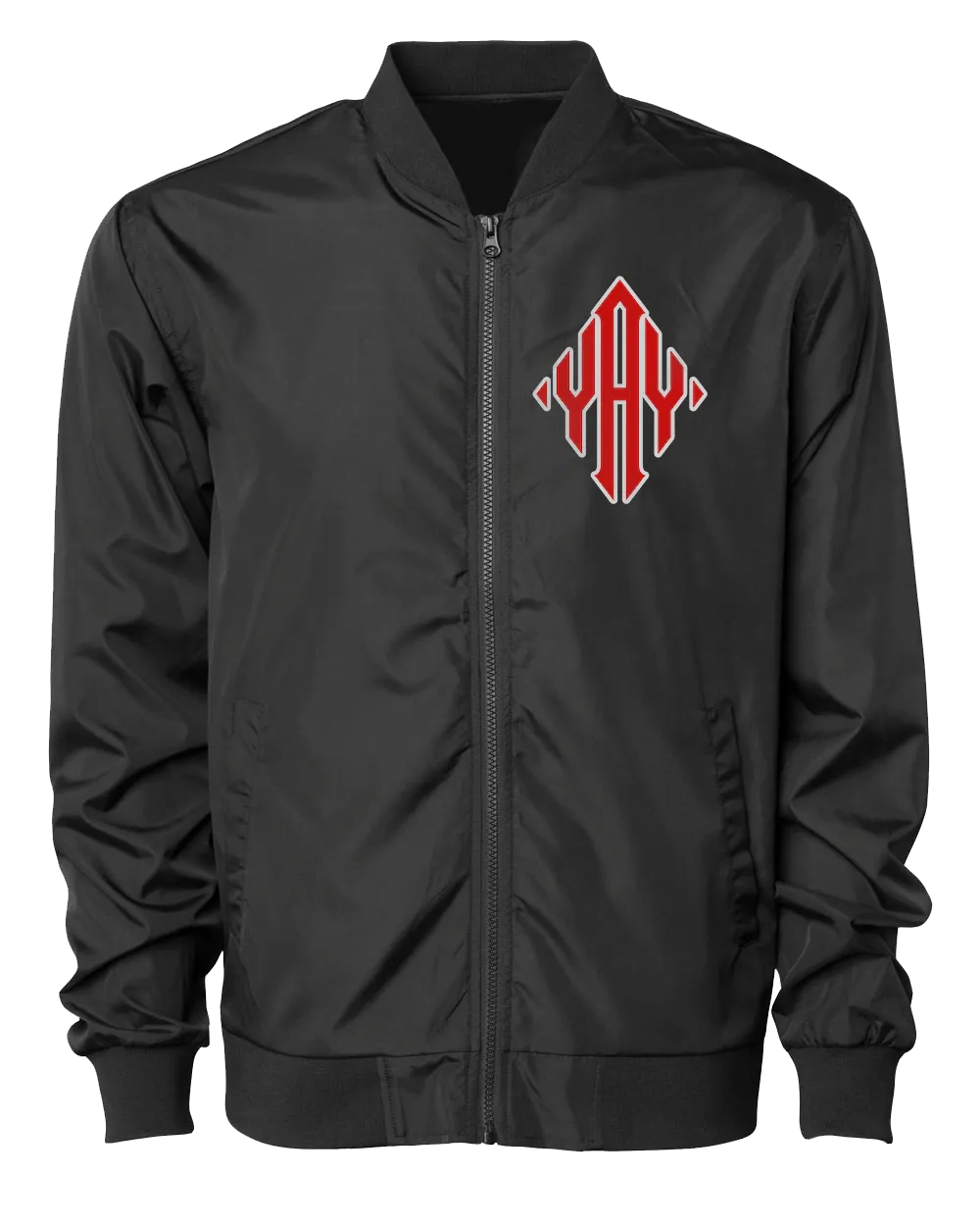 Diamond YAY JFK JET 2 Bomber Jacket (Black)