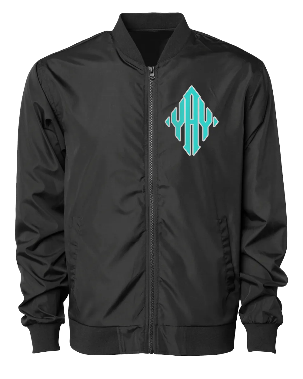 Diamond YAY JFK JET 2 Bomber Jacket (Black)