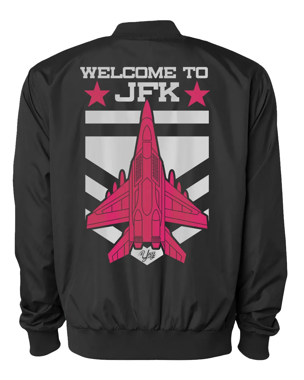 Diamond YAY JFK JET 2 Bomber Jacket (Black)