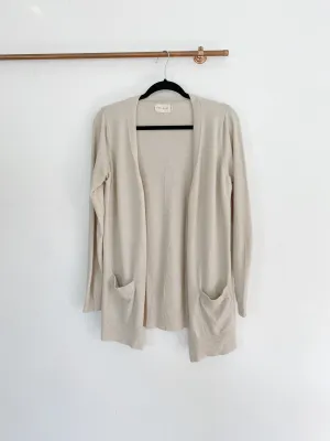 Dreamers Open front Cardigan Cream size Medium