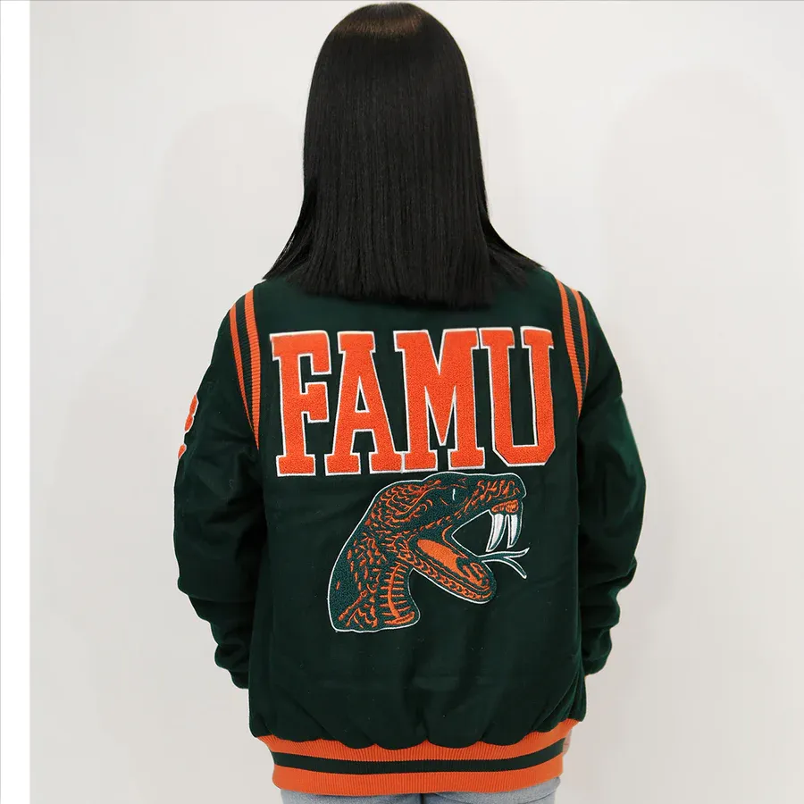 Florida A&M FAMU Wool Varsity Jacket |  FAMU Unisex Varsity Jacket