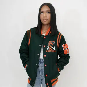 Florida A&M FAMU Wool Varsity Jacket |  FAMU Unisex Varsity Jacket