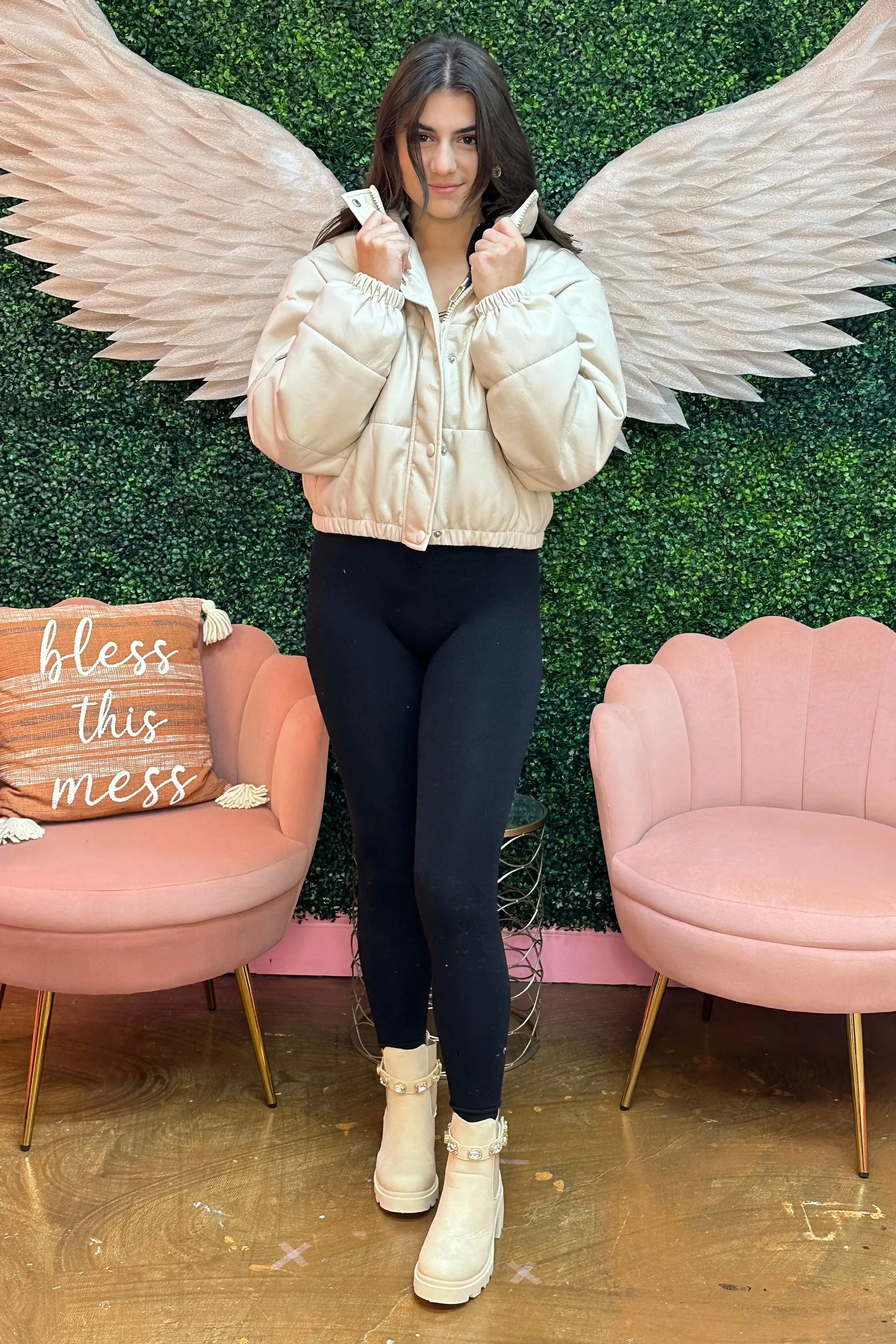 Frosty puffer jacket