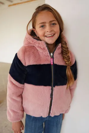 Jade Reversible Faux Fur Bomber Jacket