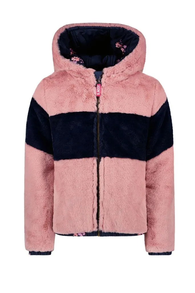 Jade Reversible Faux Fur Bomber Jacket