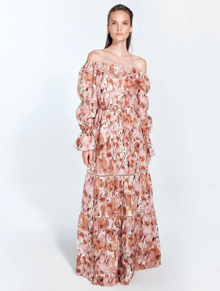 Jealine Floral Abstract Dress