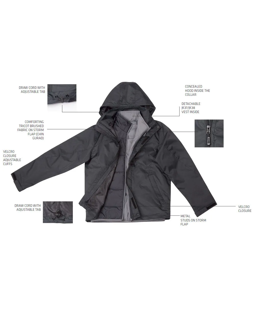 Ladies Versatile Jacket JK36
