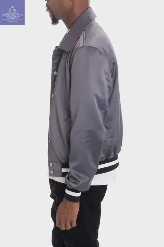 LUXURY Satin Bomber Jacket