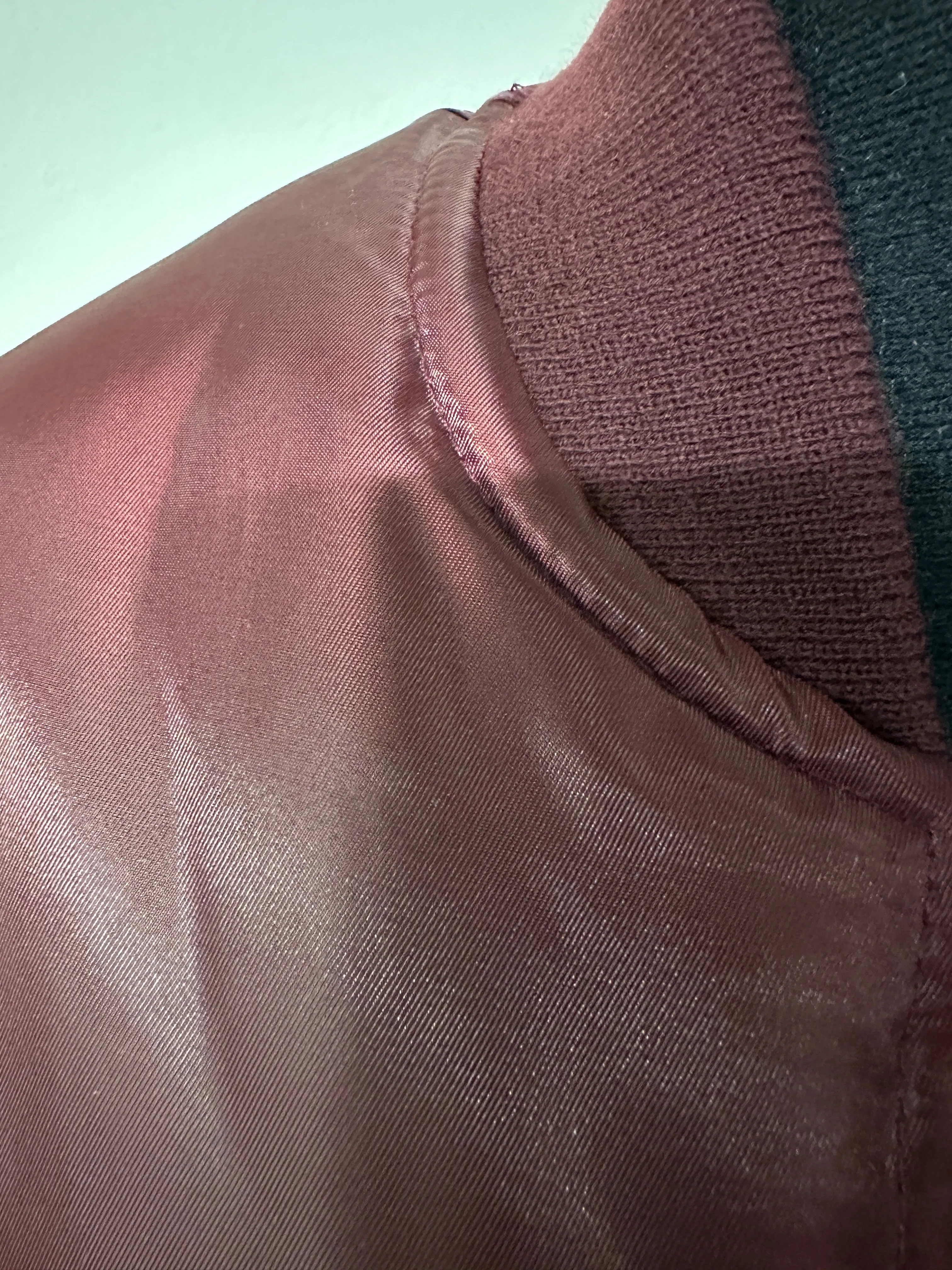 Maroon Bomber flight jacket