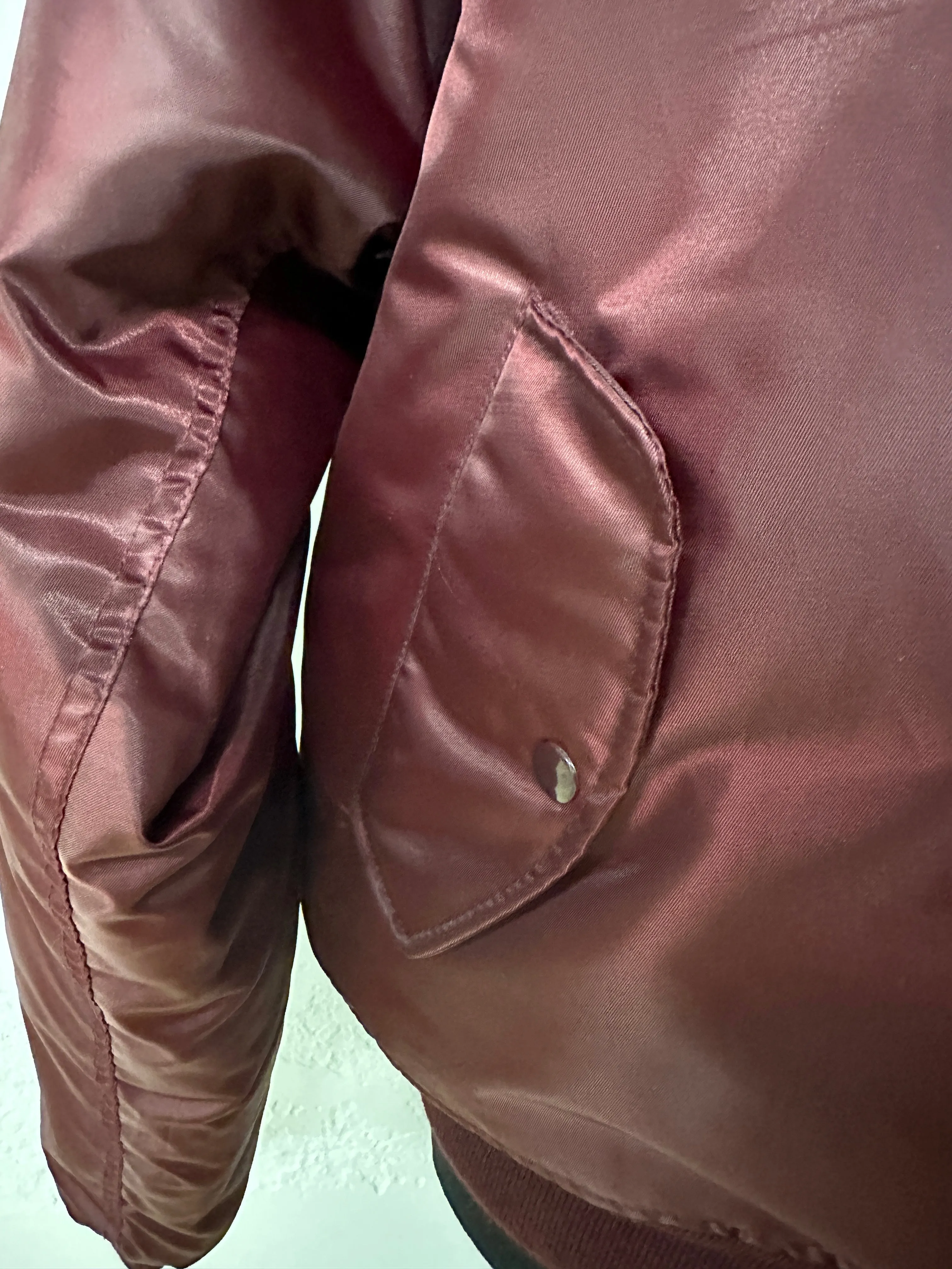 Maroon Bomber flight jacket