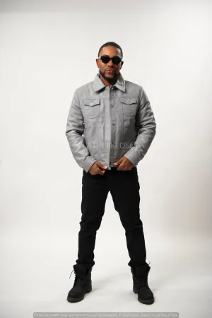 Men's Dylan Jacket Gray Leather