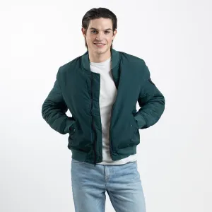 Men's Spruce Bomber Jacket with Quilted Lining