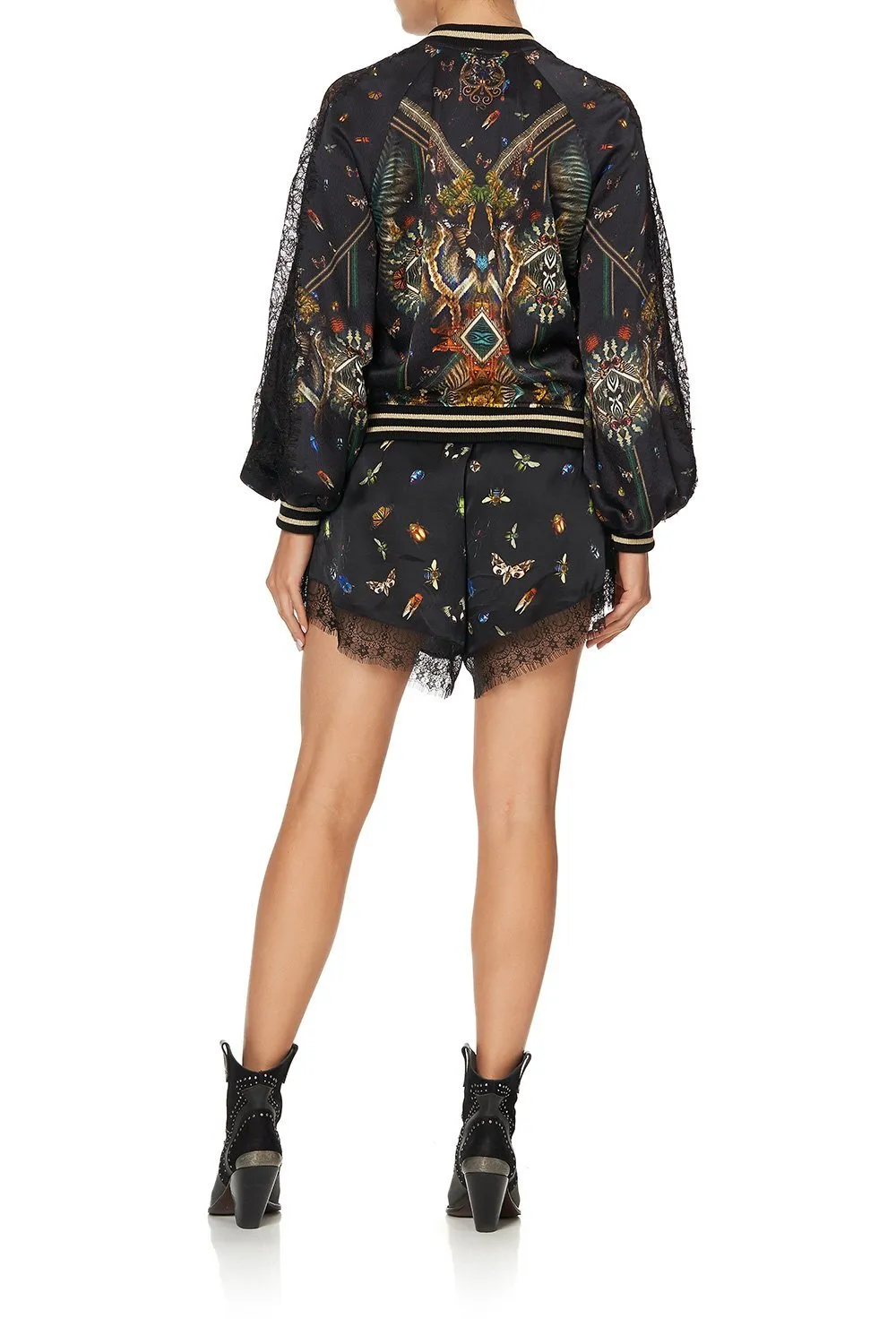 PANELLED SLEEVE BLOUSON BOMBER MATERNAL INSTINCT
