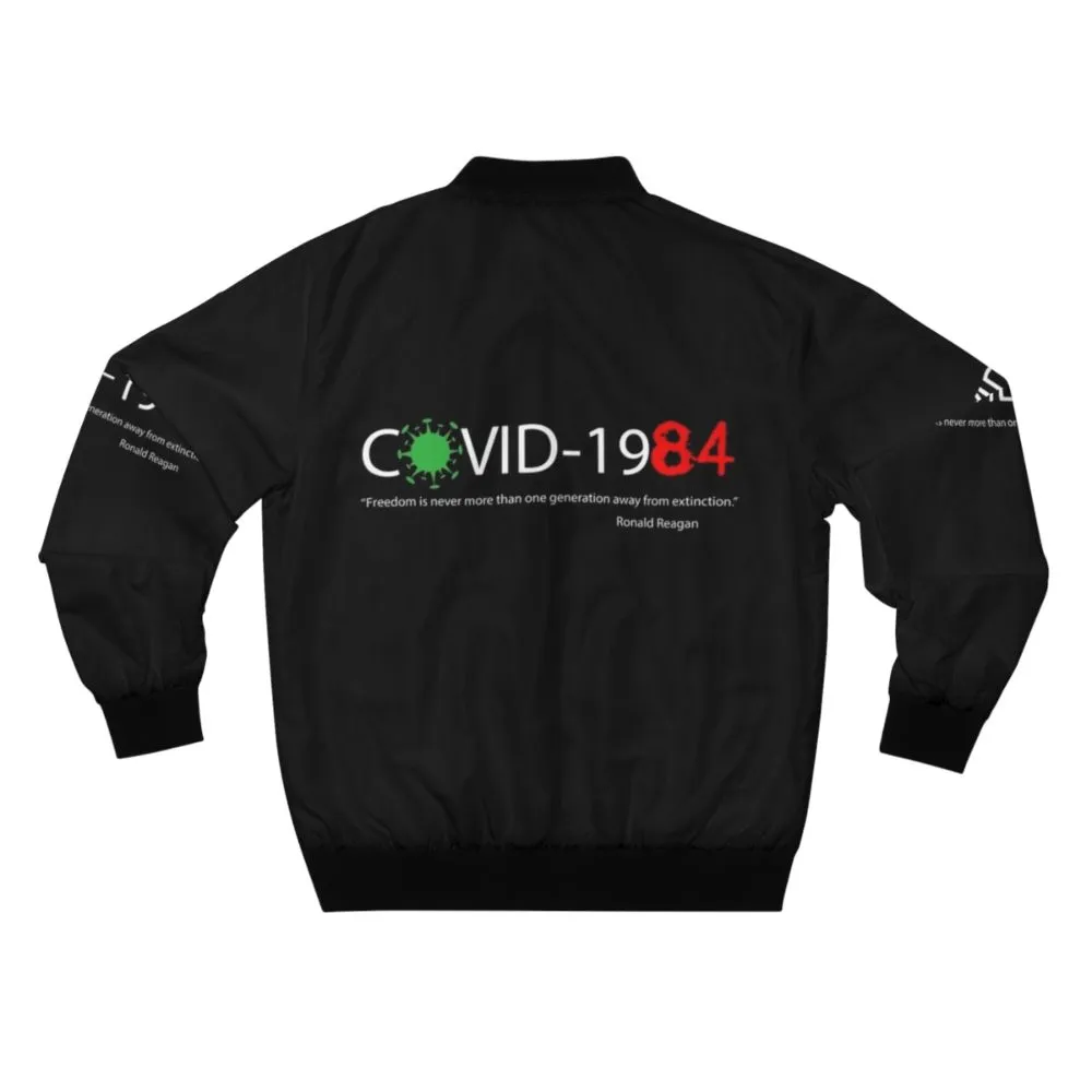 "Covid 1984" Dystopian Bomber Jacket