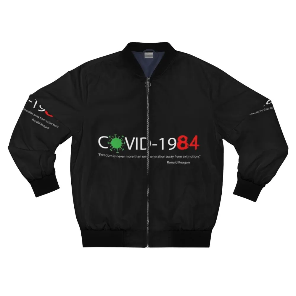 "Covid 1984" Dystopian Bomber Jacket