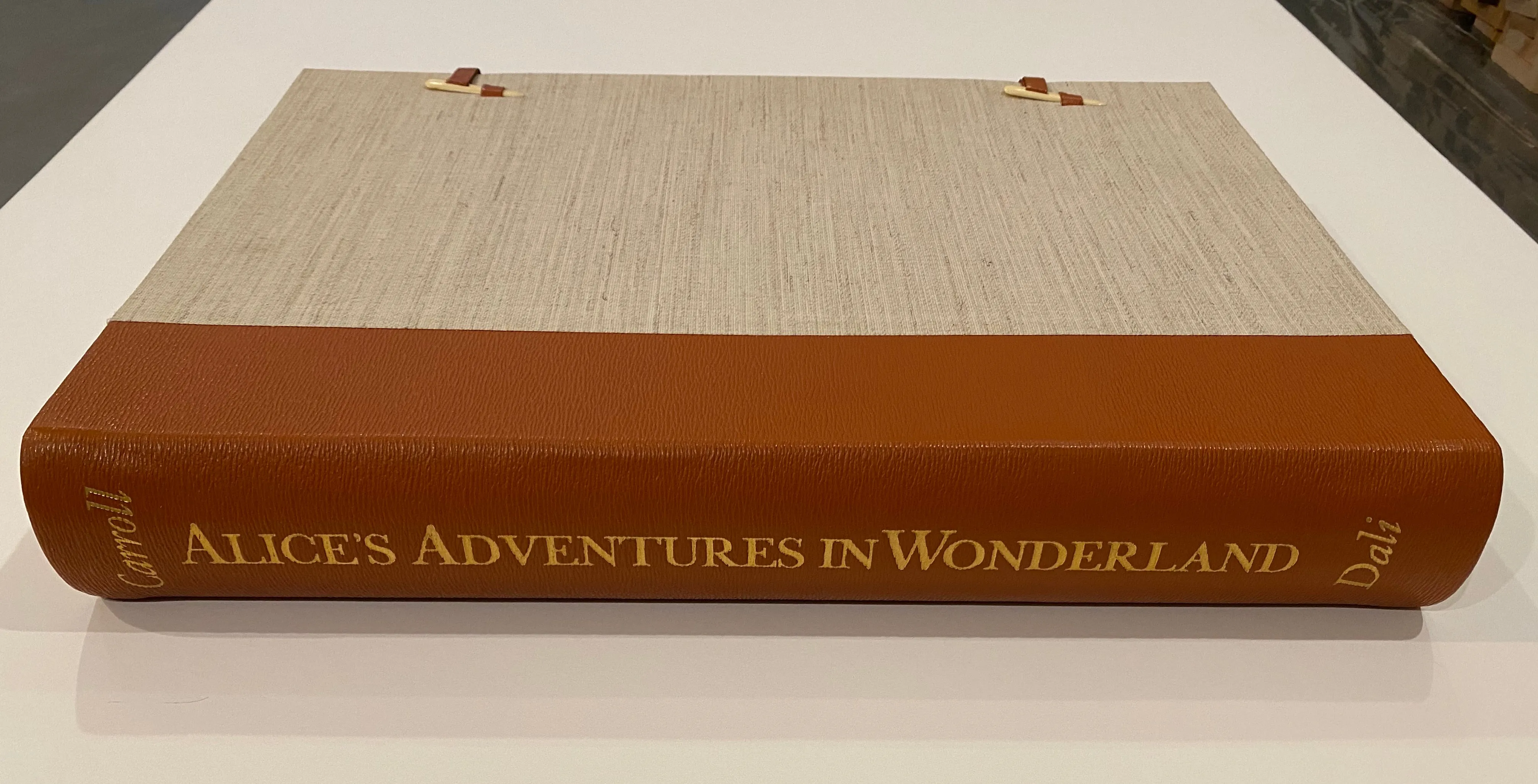 Salvador Dali Alice in Wonderland Portfolio Jacket and Justification Page