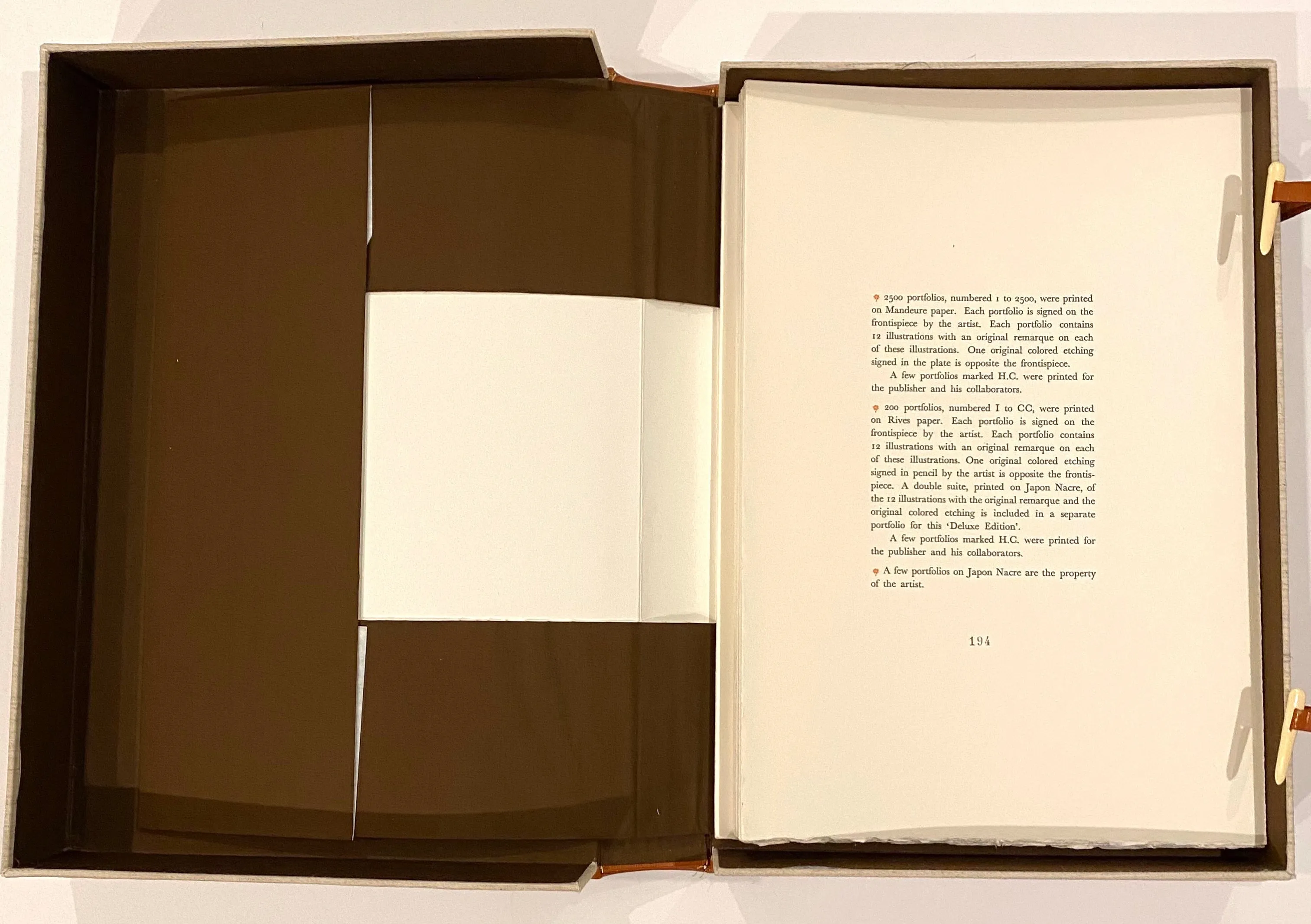 Salvador Dali Alice in Wonderland Portfolio Jacket and Justification Page
