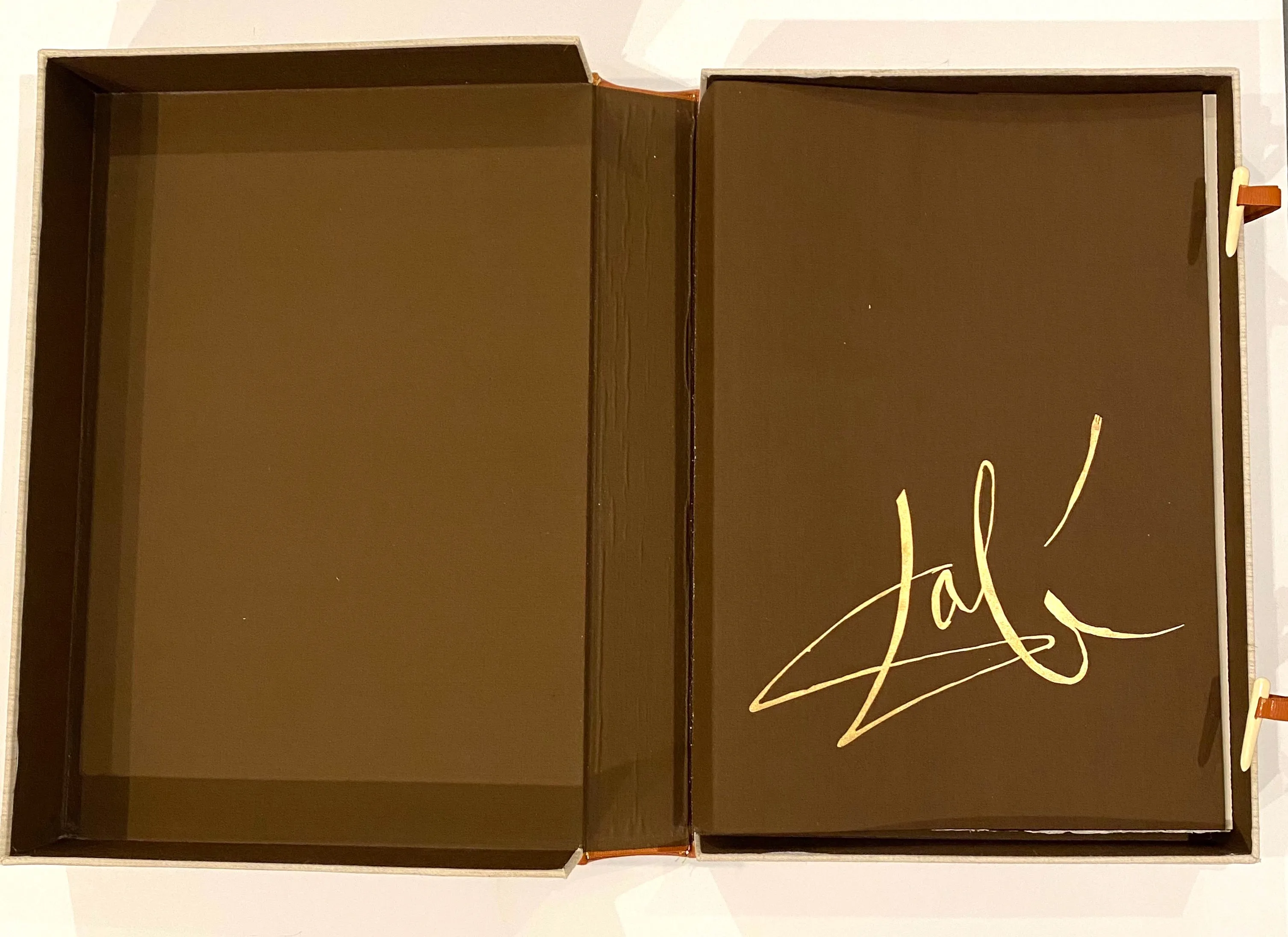 Salvador Dali Alice in Wonderland Portfolio Jacket and Justification Page