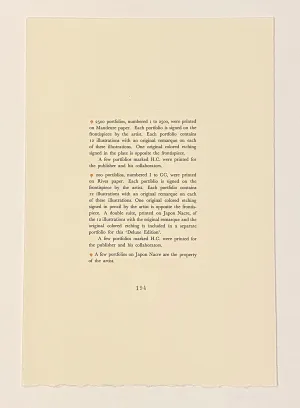 Salvador Dali Alice in Wonderland Portfolio Jacket and Justification Page