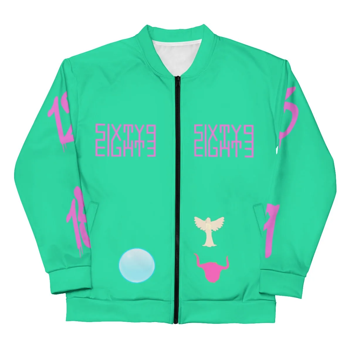 Sixty Eight 93 Pisces Only 2.0 Unisex Bomber Jacket (Black)