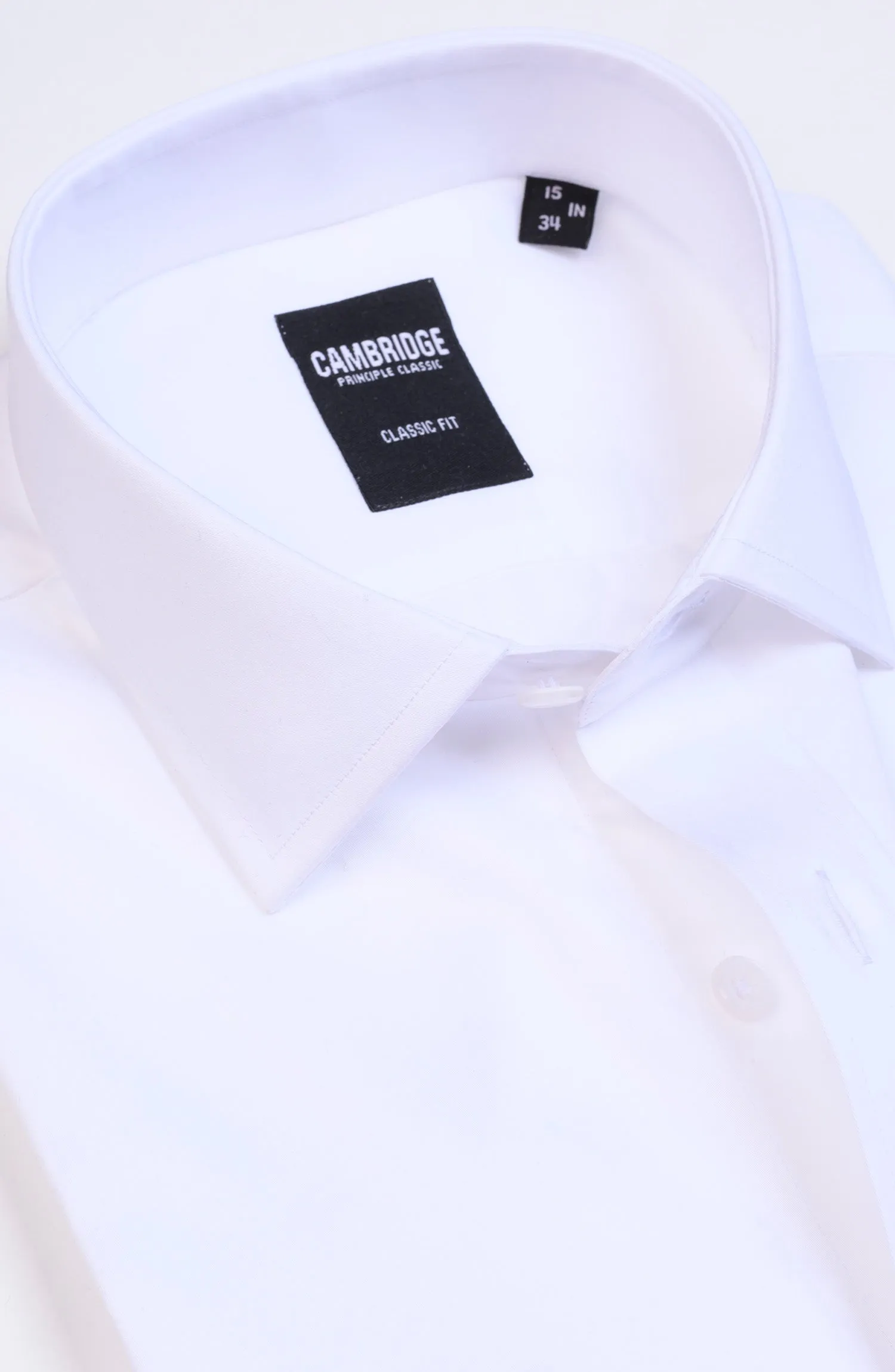 Solid Pointed Collar Shirt