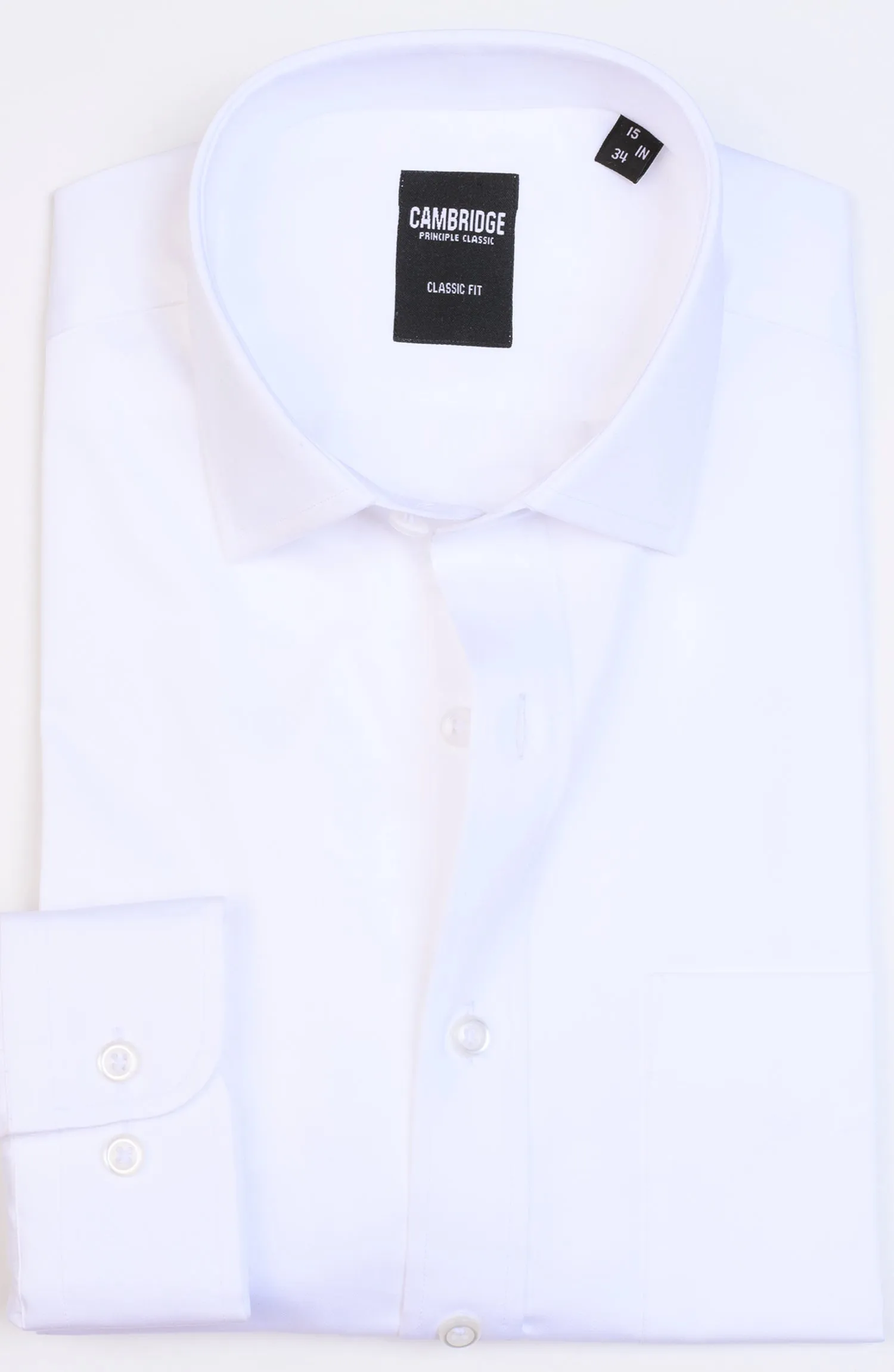 Solid Pointed Collar Shirt
