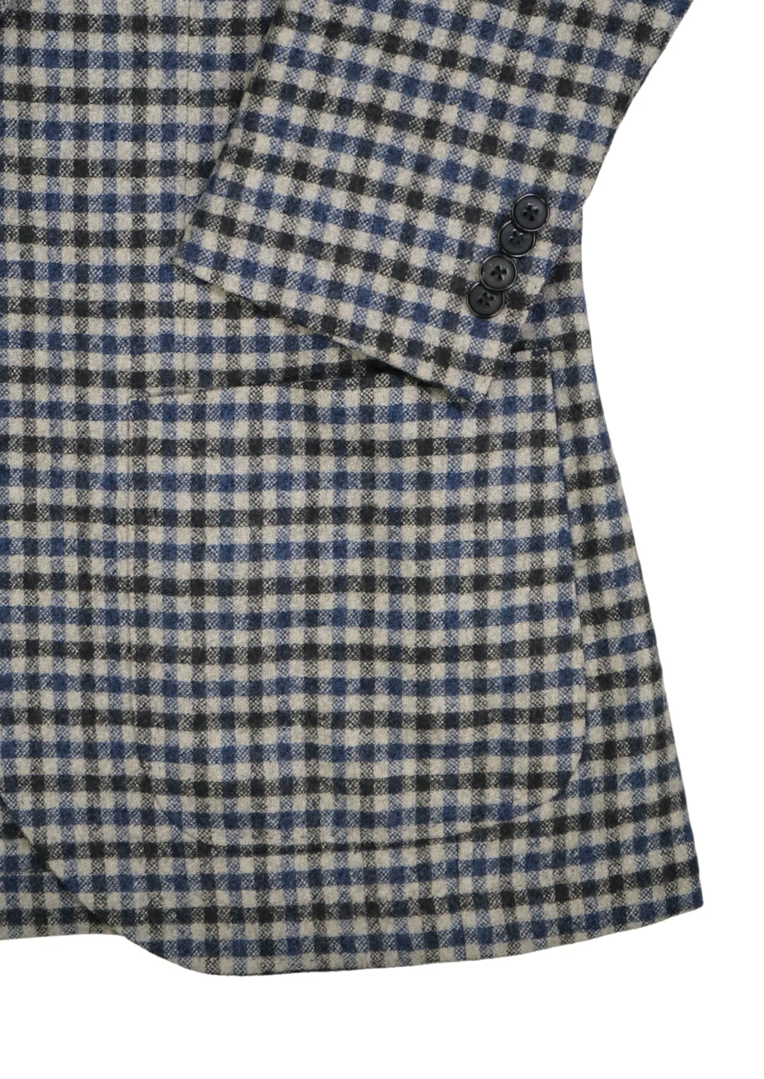 Spier & MacKay - Navy/Blue on Beige Wool Sports Jacket 46 (Short)