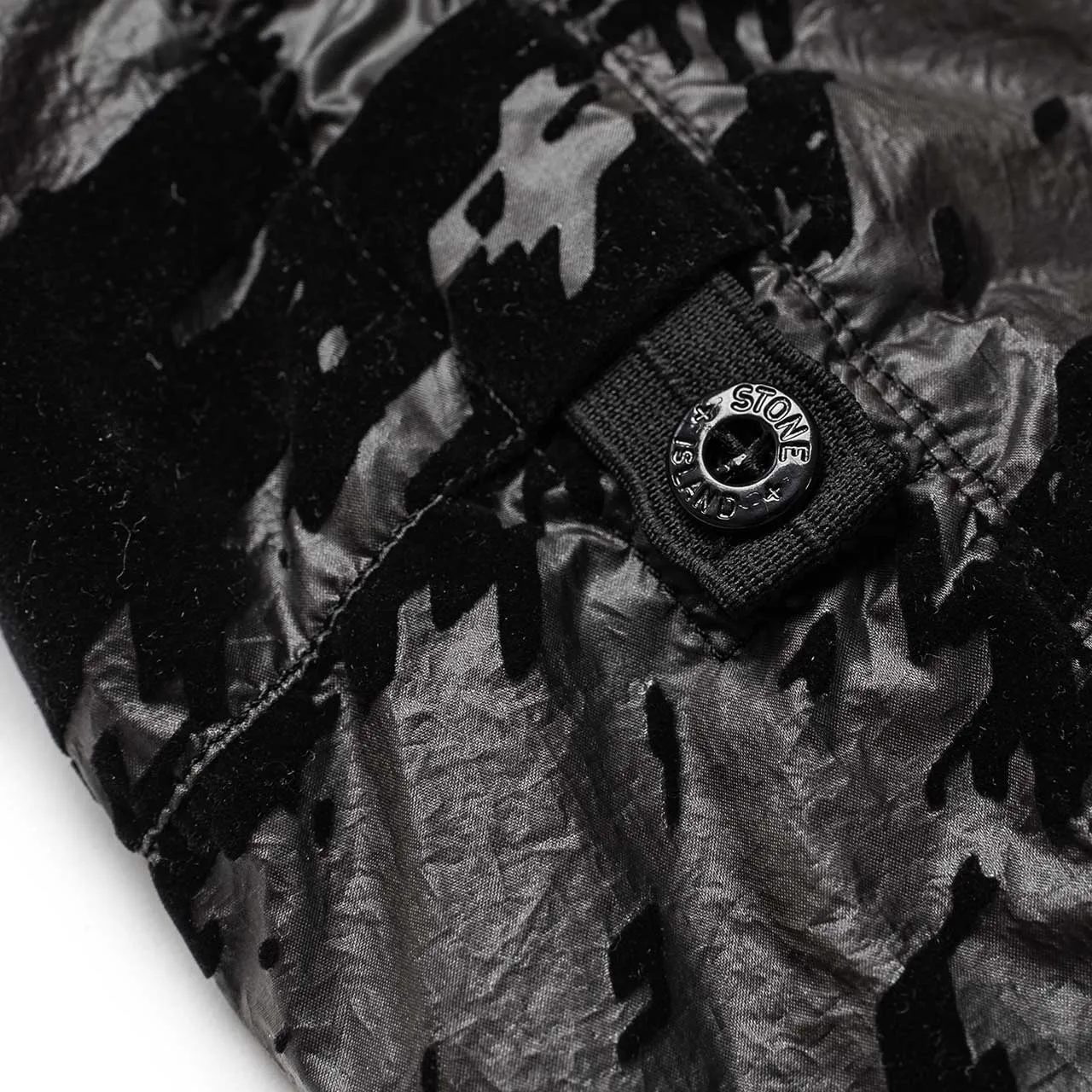 stone island shadow project padded bomber jacket lucid flock (black)