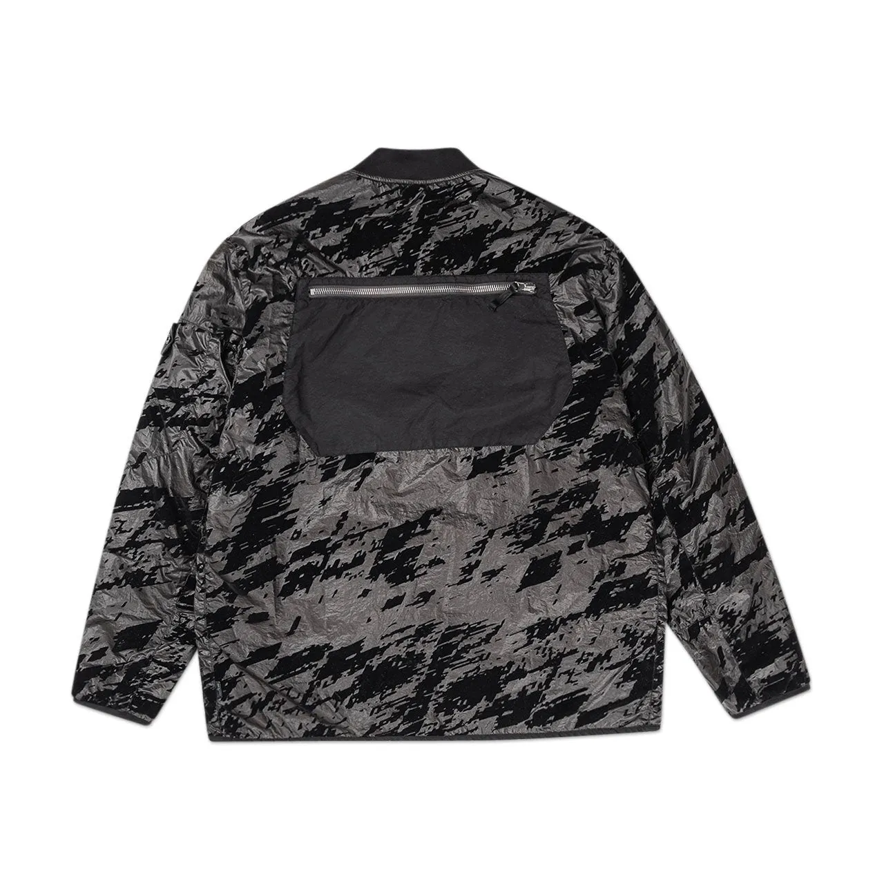 stone island shadow project padded bomber jacket lucid flock (black)