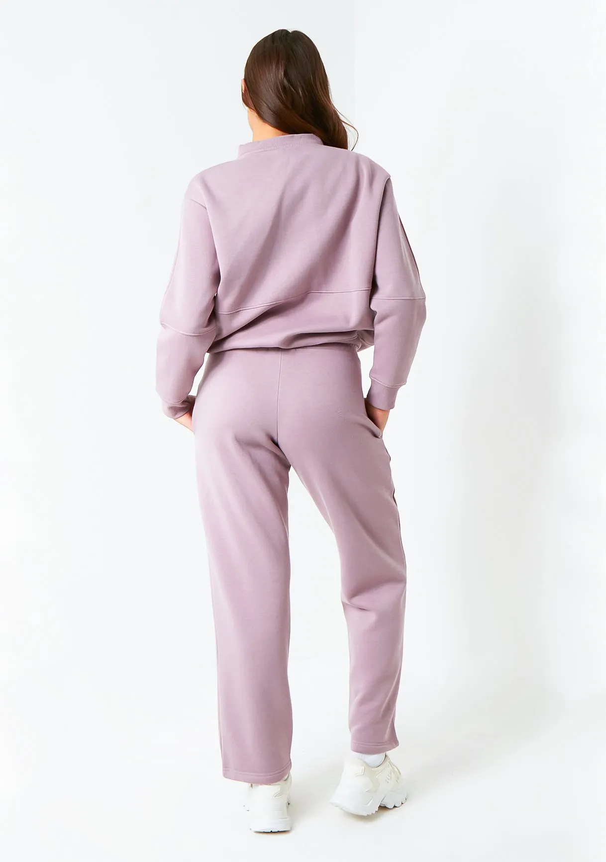 Tess Mauve Purple Bomber Jacket Sweatshirt