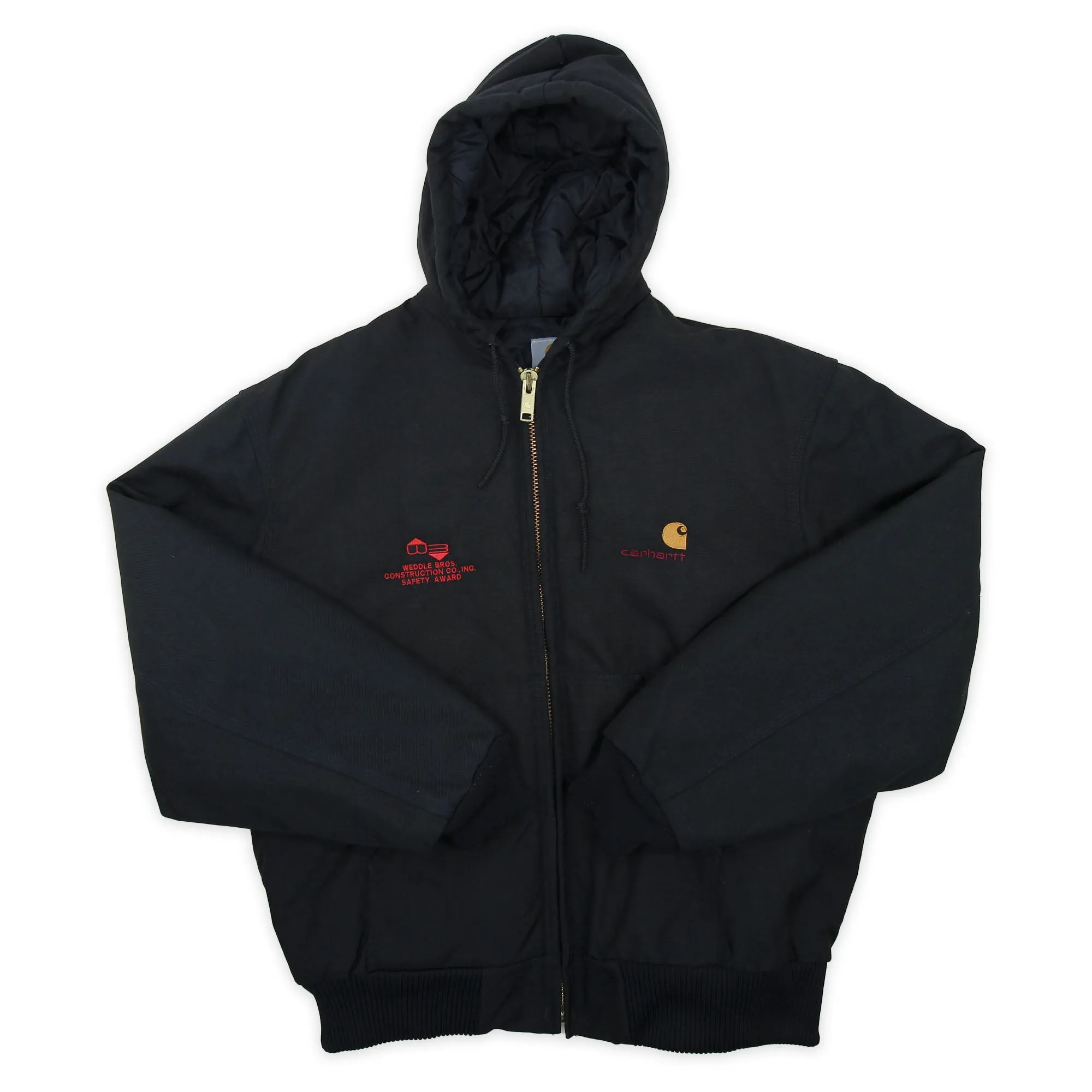 Vintage Carhartt Extremes J21 BLK Black Active Jacket Quilted Nylon Lined XL