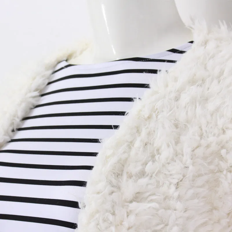 Winter Women's Faux Fur Coat In White